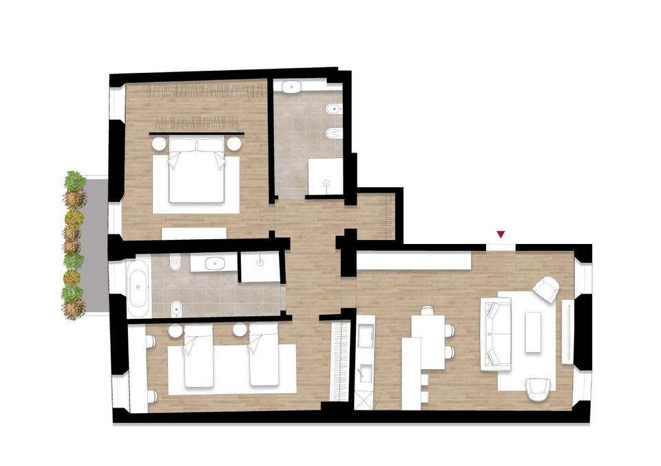 Trilocale Palazzo Maria Beatrice di Gabetti Home Value